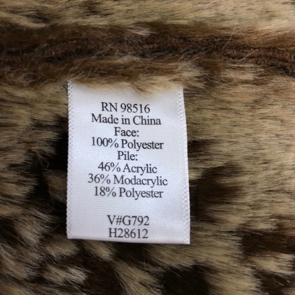 Coldwater CREEK Faux Fur-Lined Hooded Winter Faux Suede Coat - Size 8 - Like New - Picture 4 of 5